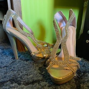 Gold beauty heel heels